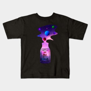 bottle with space Kids T-Shirt